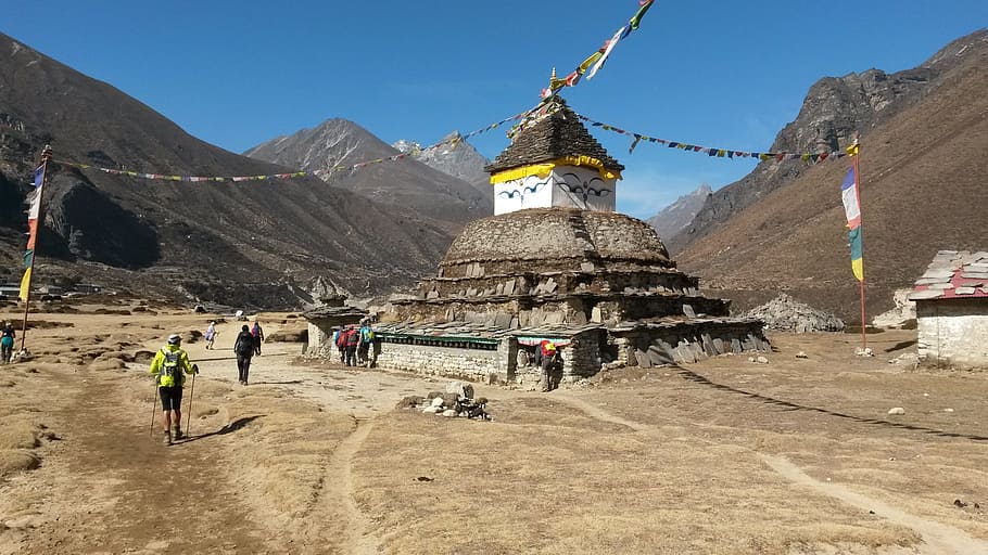 Mud Houses and Buddhist Stupas 